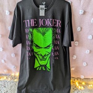 The Joker T-Shirt, Haha, Alex Ross, DC Comics, XL, Unisex, Mens, Black